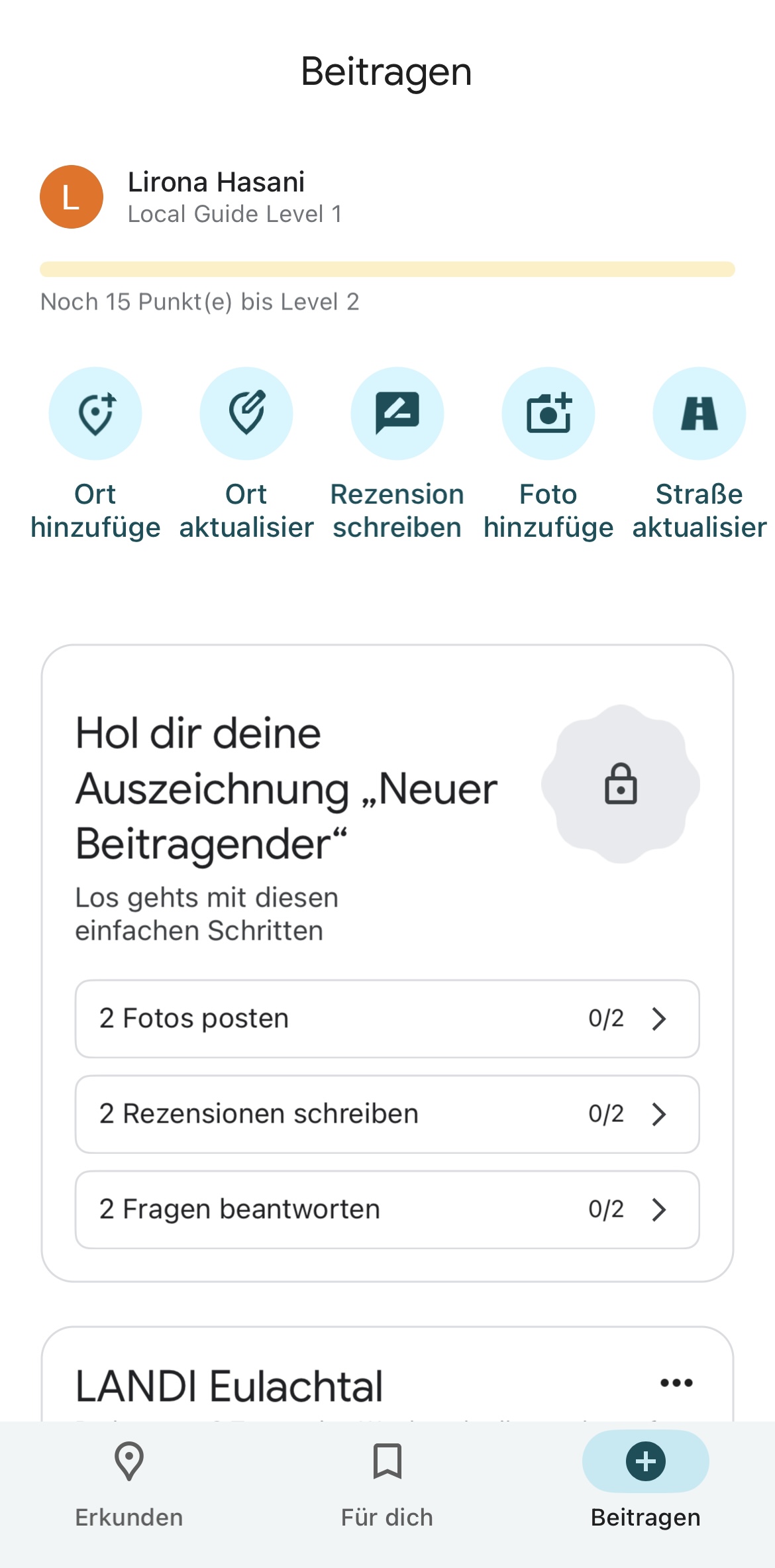 Rezension über Beitragen